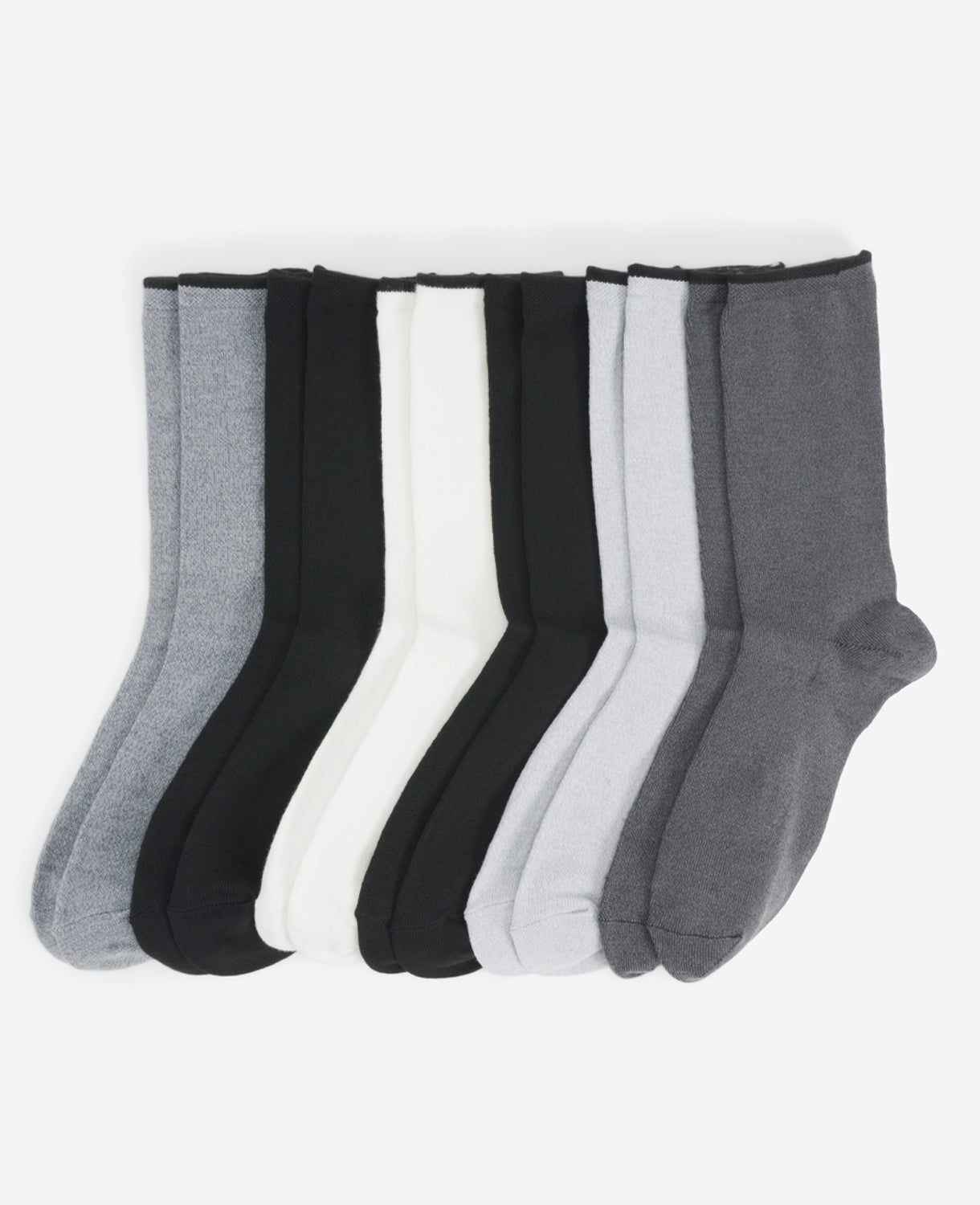 Women's Ribbed Crew Socks 6Pack Cole