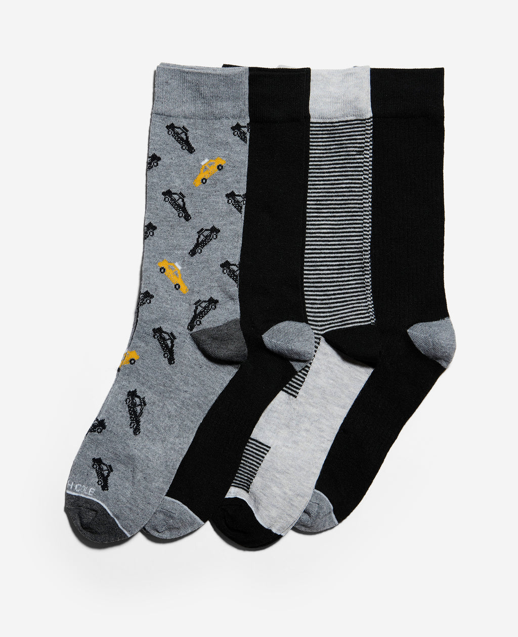 Kenneth Cole - Taxi Crew Sock 4-Pack MENS SOCKS for Men 