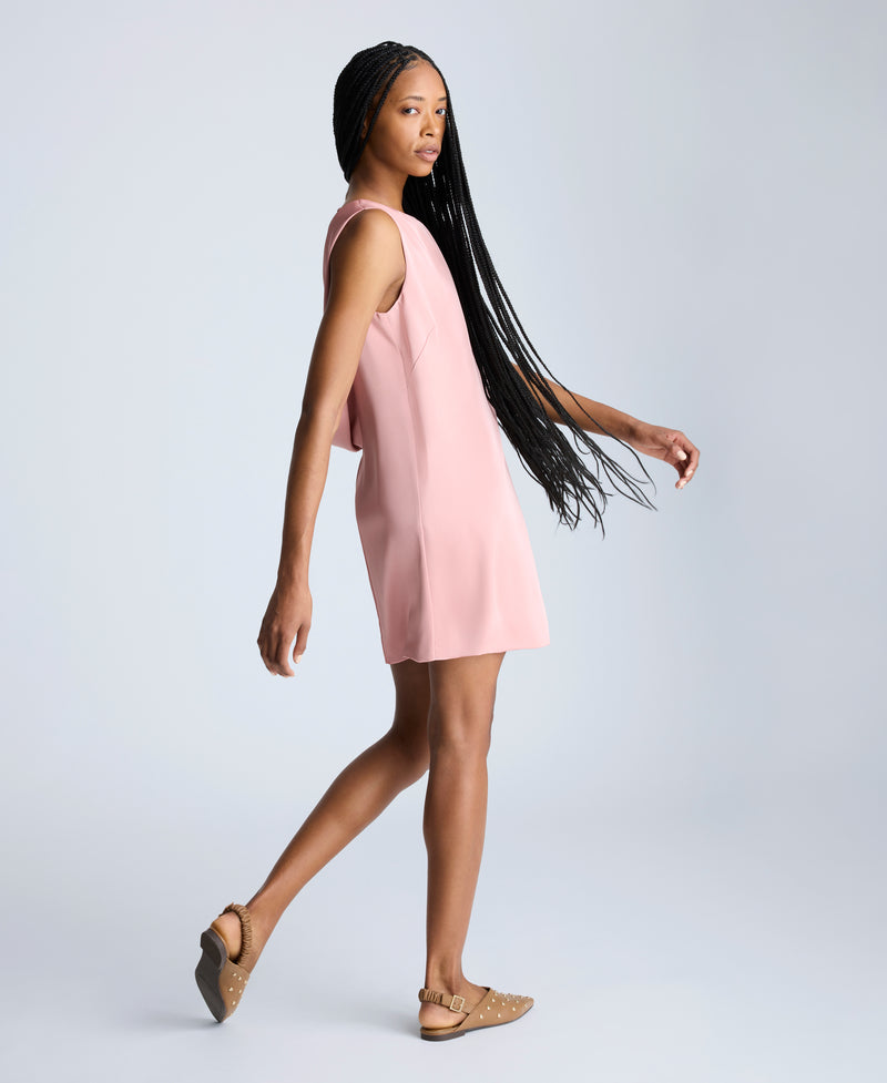 Sleeveless Draped Back Shift Dress Rose | Kenneth Cole Sleeveless Draped Back Shift Dress Rose | Kenneth Cole