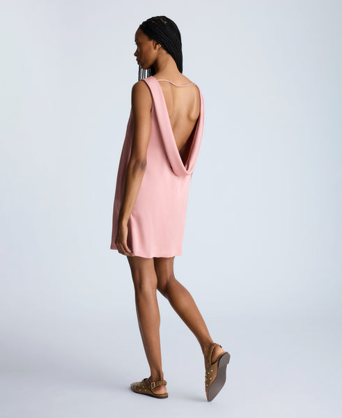 Kenneth Cole | Sleeveless Draped Back Shift Dress in ROS, Size: 6 Kenneth Cole | Sleeveless Draped Back Shift Dress in ROS, Size: 6