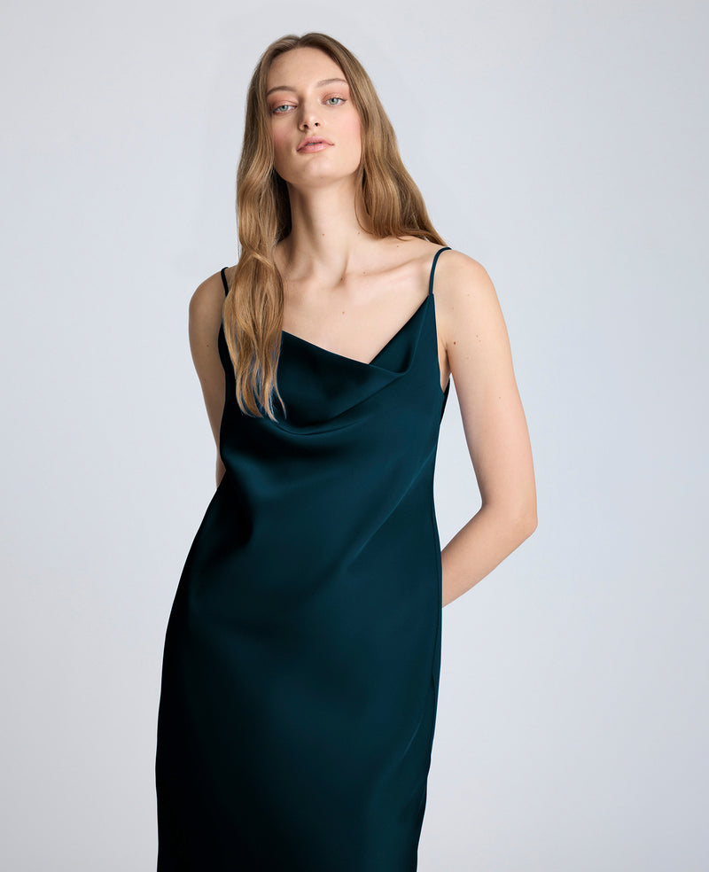 Kenneth Cole Satin Cowl Midi Dress Kenneth Cole Satin Cowl Midi Dress