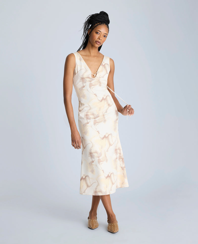 Kenneth Cole Textured Satin Midi Dress Kenneth Cole Textured Satin Midi Dress