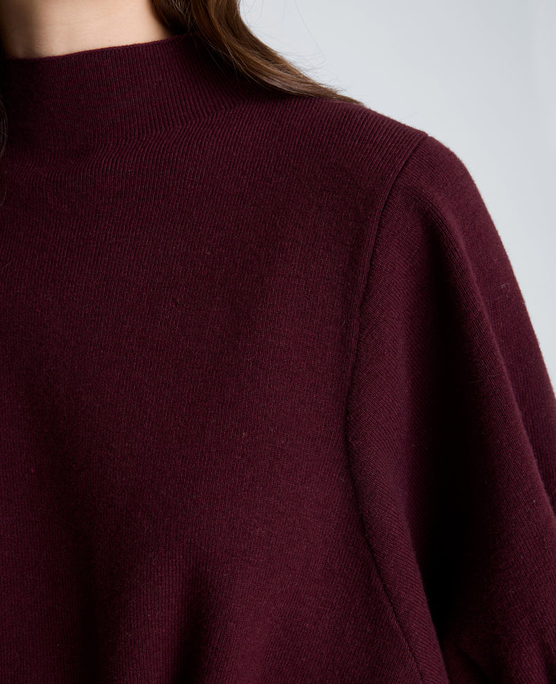 Kenneth Cole - Short Sleeve Tunnel Belt Mock Neck Sweater WOMENS SWEATER for Women