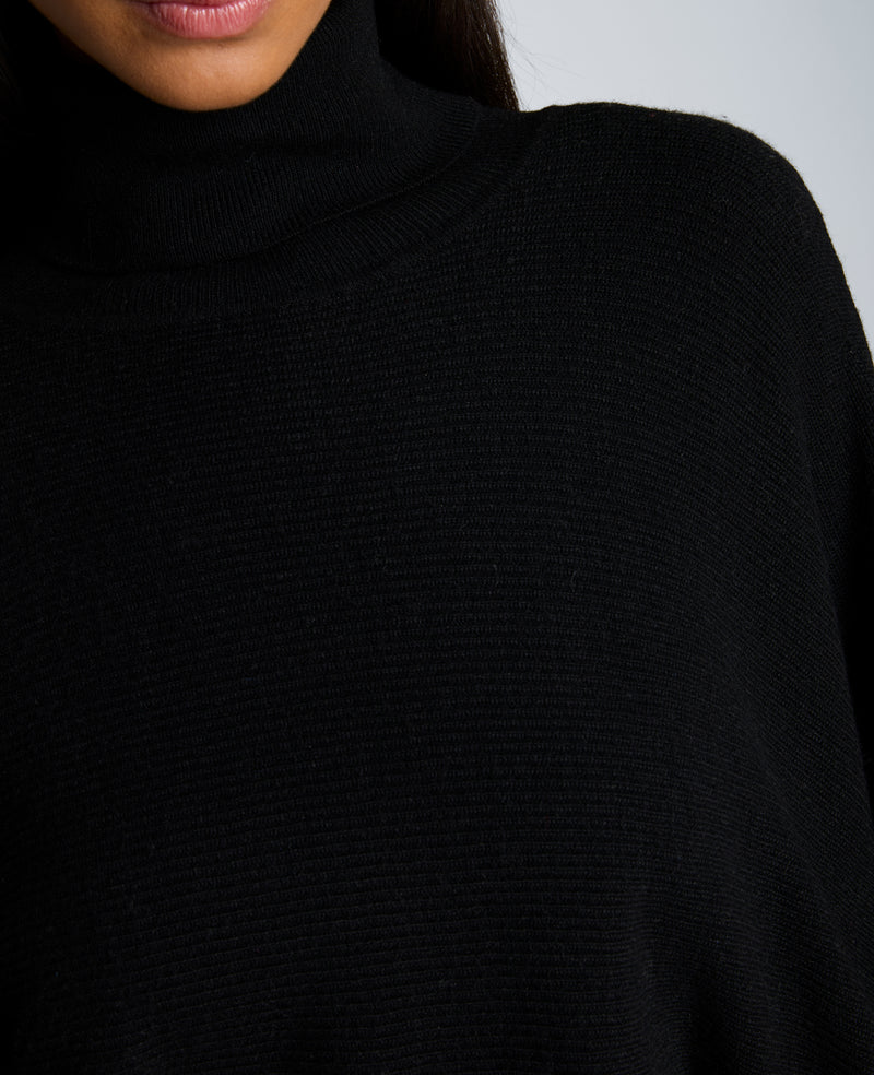 Kenneth Cole - Horizontal Shaker Crop Turtleneck WOMENS SWEATER for Women