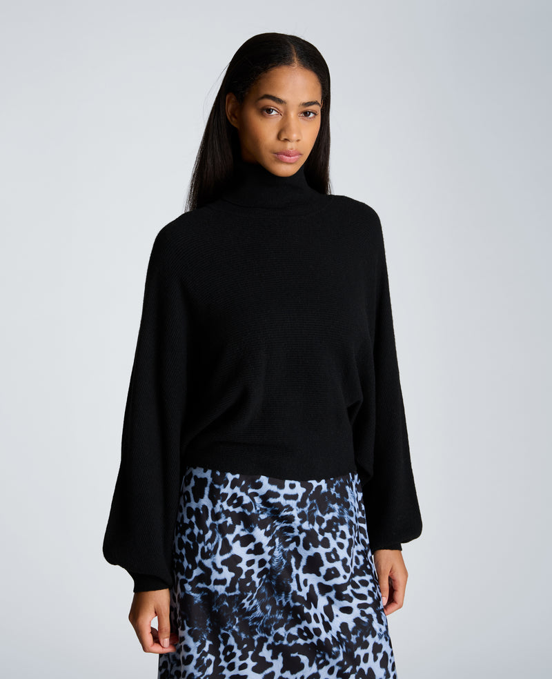 Kenneth Cole - Horizontal Shaker Crop Turtleneck WOMENS SWEATER for Women