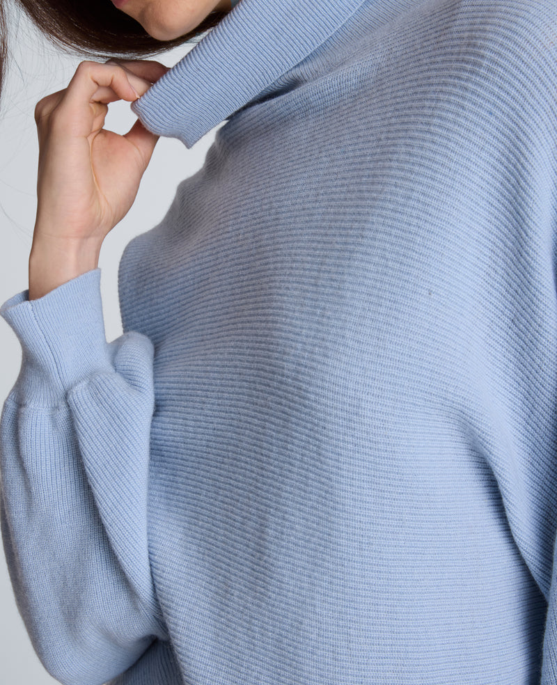 Kenneth Cole - Horizontal Shaker Crop Turtleneck WOMENS SWEATER for Women