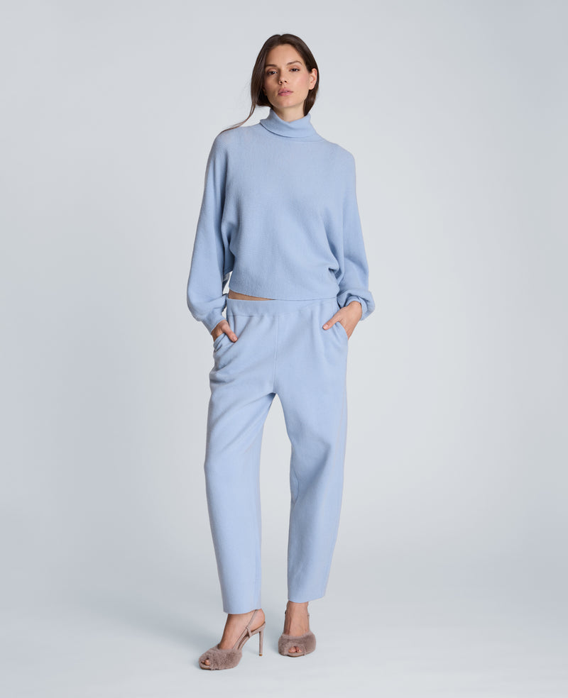 Kenneth Cole - Horizontal Shaker Crop Turtleneck WOMENS SWEATER for Women