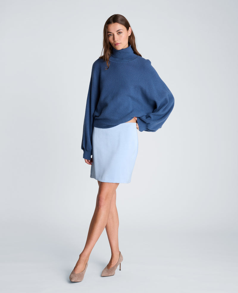 Kenneth Cole - Horizontal Shaker Crop Turtleneck WOMENS SWEATER for Women