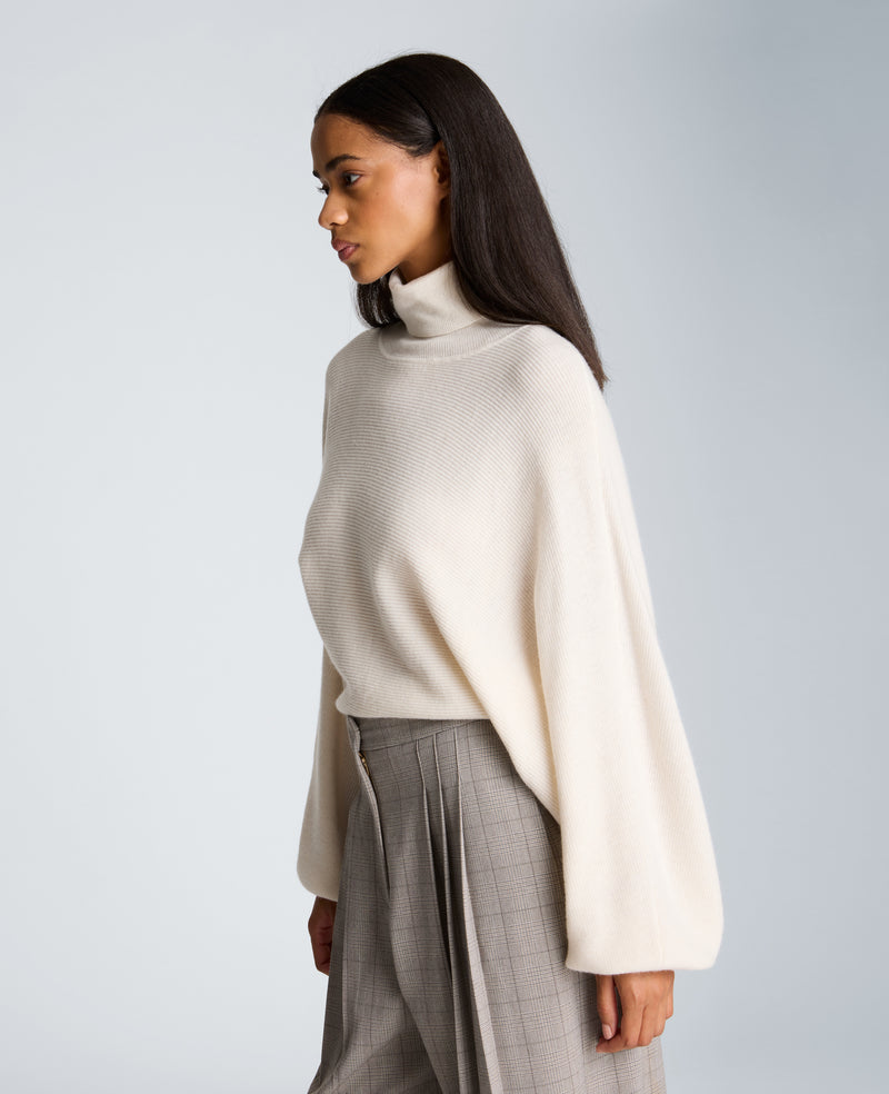 Kenneth Cole - Horizontal Shaker Crop Turtleneck WOMENS SWEATER for Women