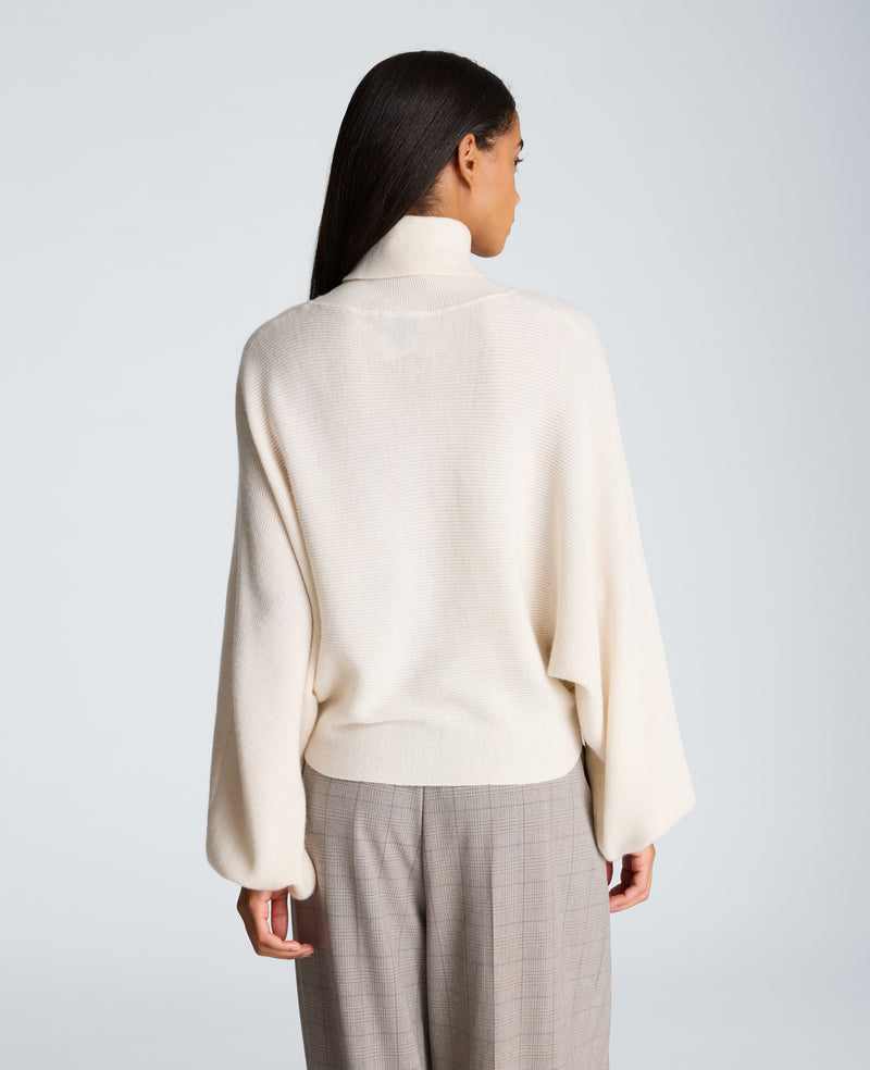 Kenneth Cole - Horizontal Shaker Crop Turtleneck WOMENS SWEATER for Women