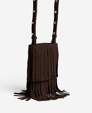 Fringe Crossbody Pouch Bag