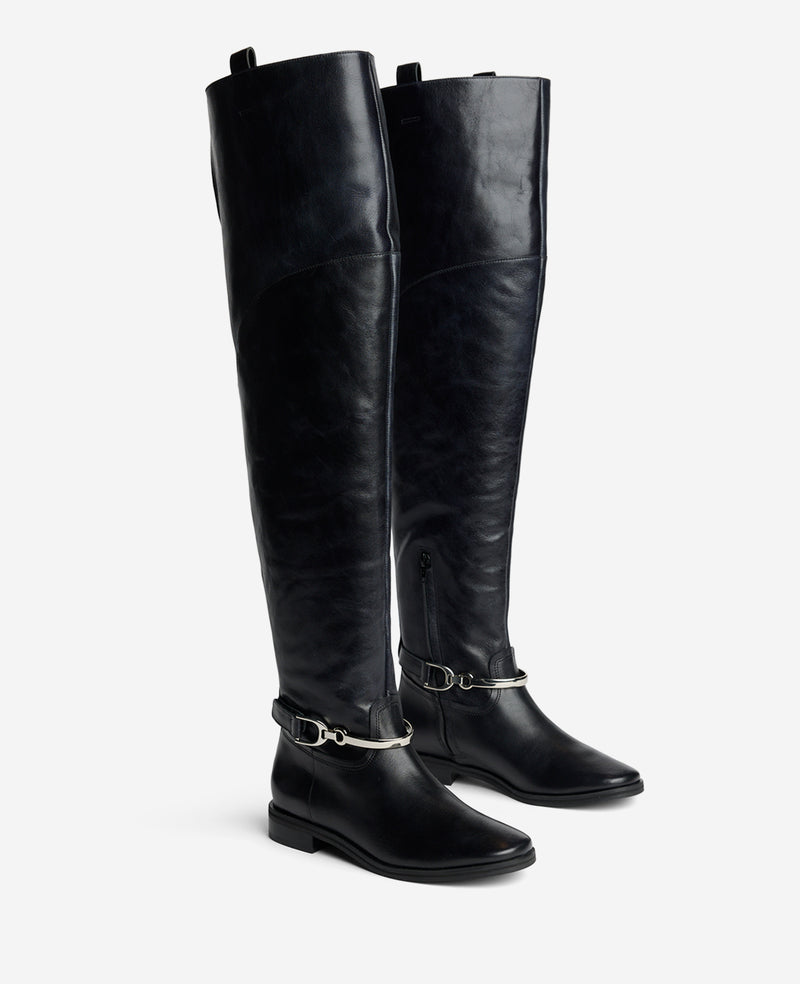 Kenneth Cole - Maza Leather Riding Boot WOMENS BOOT for Women