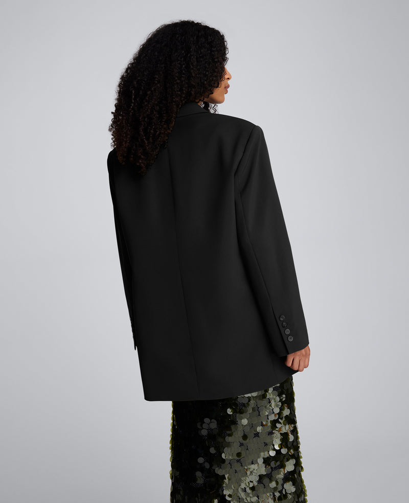 Kenneth Cole - Luxe Twill Three Button Boyfriend Blazer WOMENS JACKET for Women