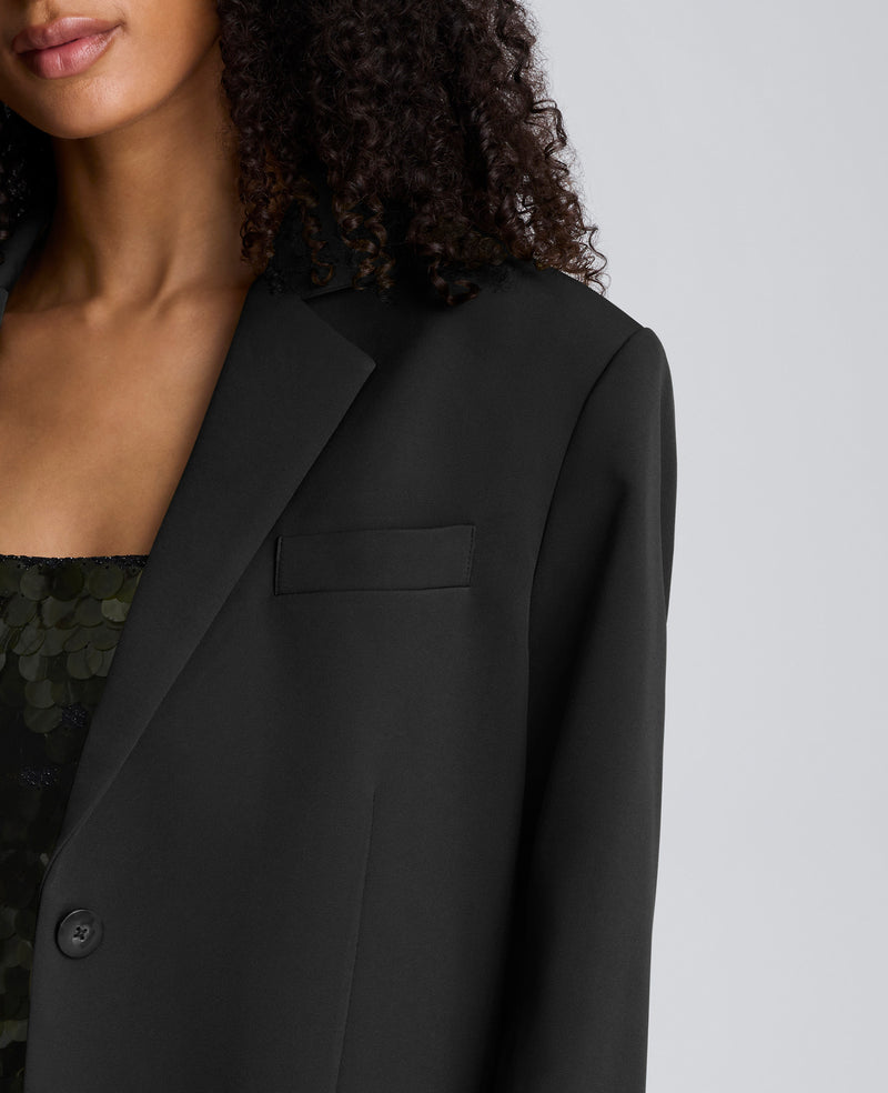 Kenneth Cole - Luxe Twill Three Button Boyfriend Blazer WOMENS JACKET for Women