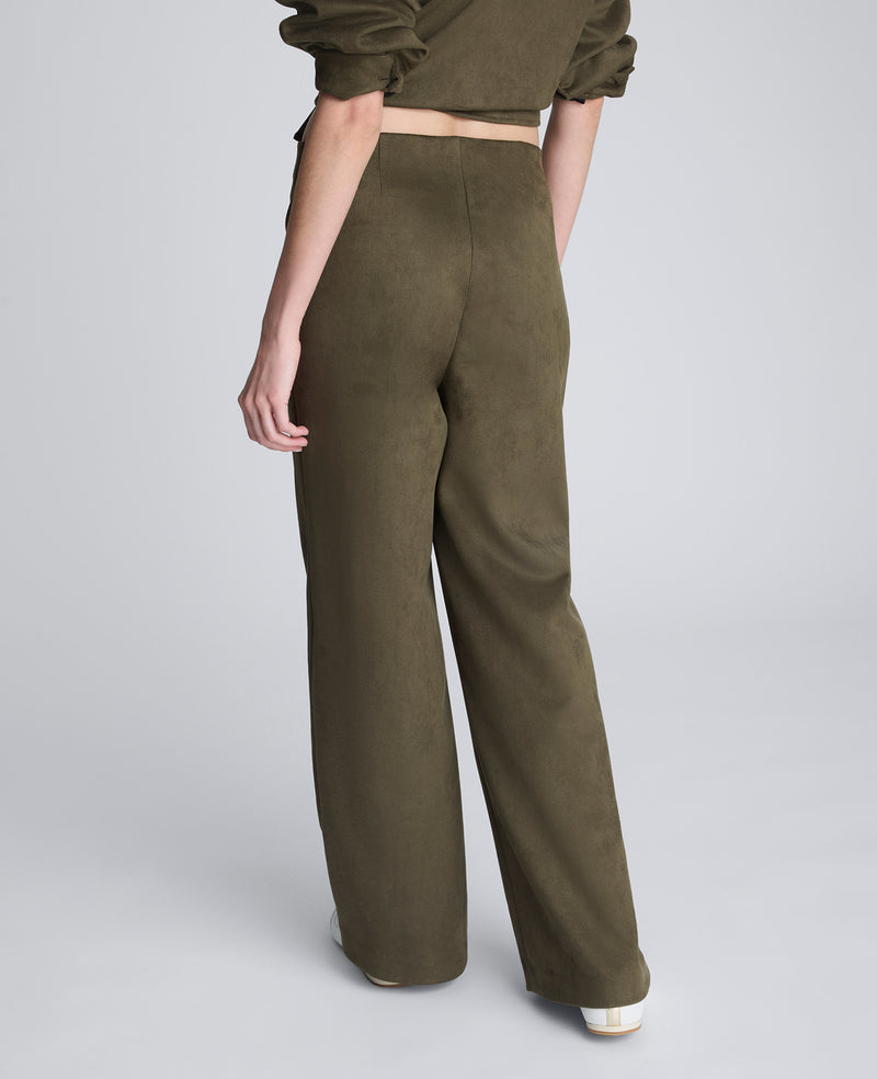 Kenneth Cole - Faux Suede Pull On Wide Leg Pant WOMENS PANTS for Women