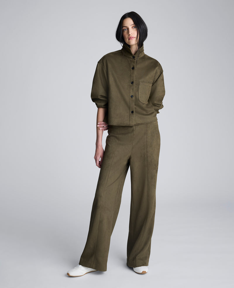 Kenneth Cole - Faux Suede Pull On Wide Leg Pant WOMENS PANTS for Women