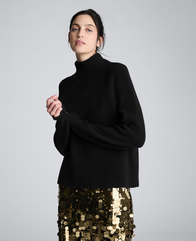 Kenneth Cole - Mockneck Raglan Sleeve Sweater WOMENS SWEATER for Women