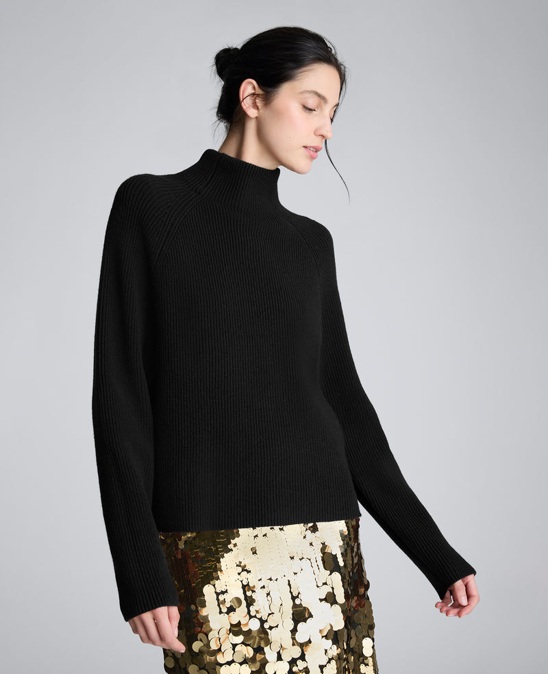 Kenneth Cole - Mockneck Raglan Sleeve Sweater WOMENS SWEATER for Women