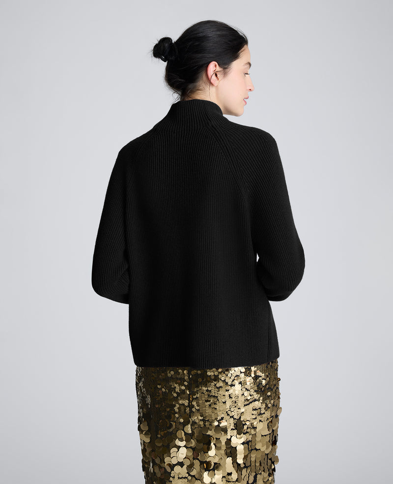 Kenneth Cole - Mockneck Raglan Sleeve Sweater WOMENS SWEATER for Women