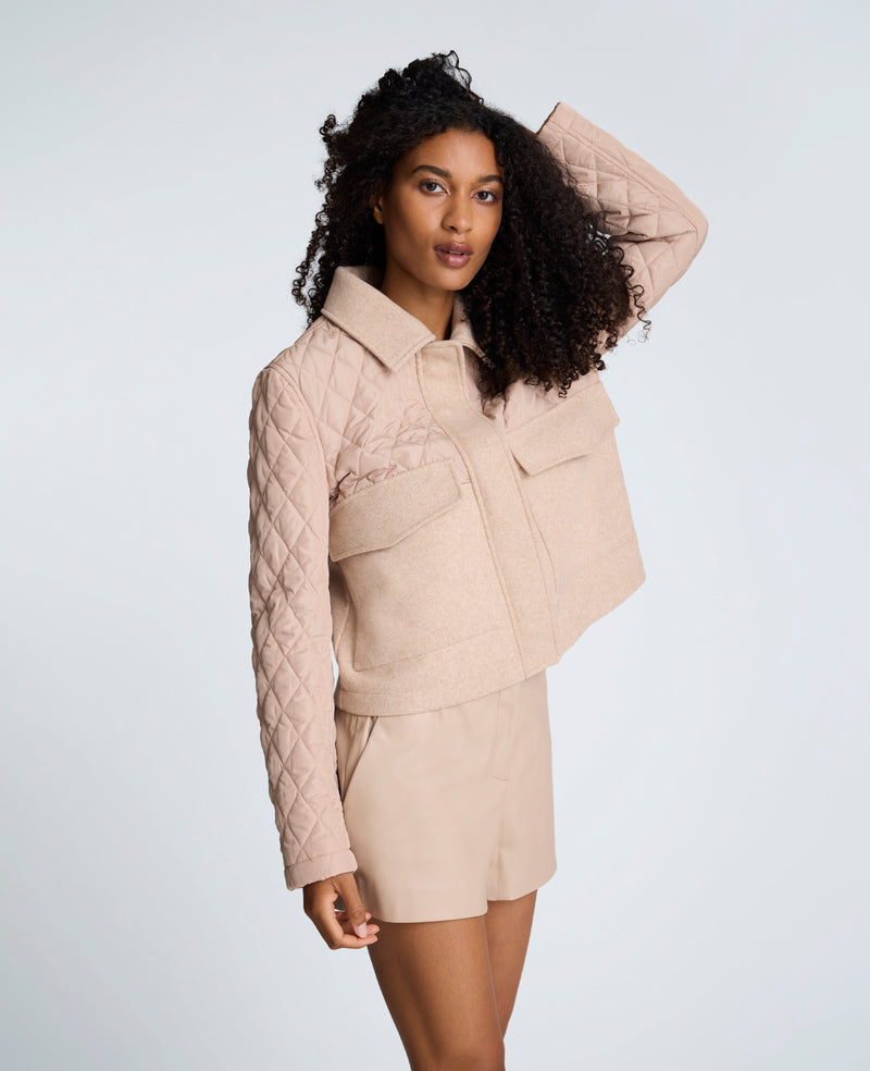 Kenneth Cole - Quilted Patch Pocket Jacket WOMENS JACKET for Women