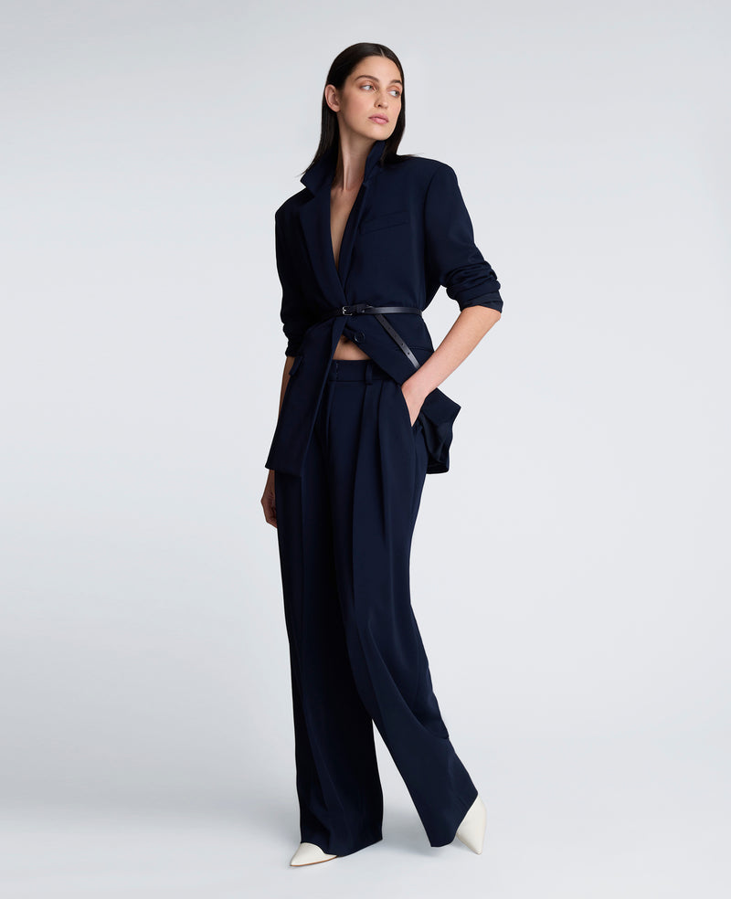 Kenneth Cole - One Button Jacket With Belt WOMENS JACKET for Women