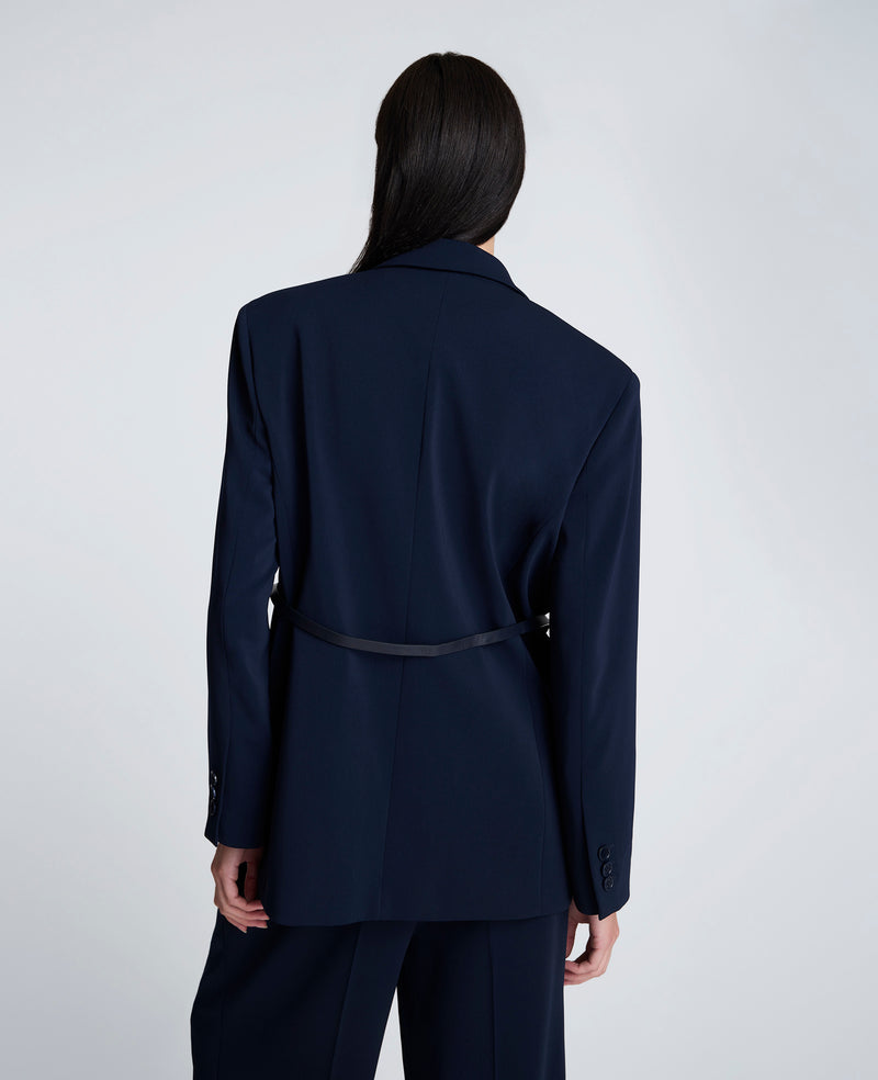 Kenneth Cole - One Button Jacket With Belt WOMENS JACKET for Women