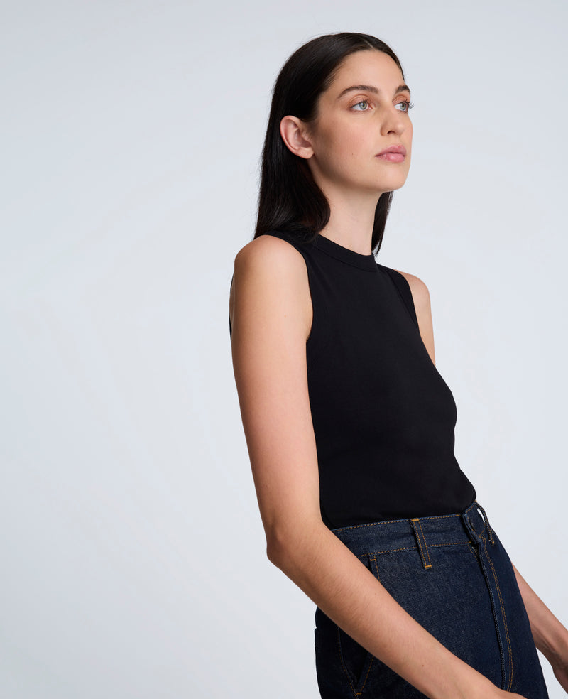 Kenneth Cole - Crew Neck Cotton Tank Top WOMENS KNITS for Women