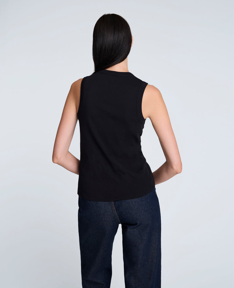 Kenneth Cole - Crew Neck Cotton Tank Top WOMENS KNITS for Women