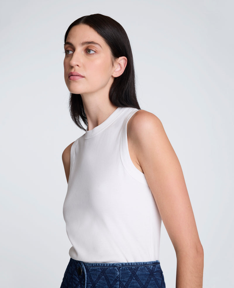 Kenneth Cole - Crew Neck Cotton Tank Top WOMENS KNITS for Women