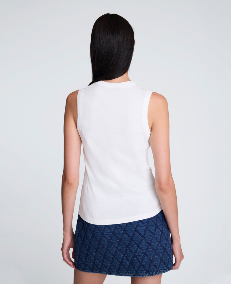 Kenneth Cole - Crew Neck Cotton Tank Top WOMENS KNITS for Women