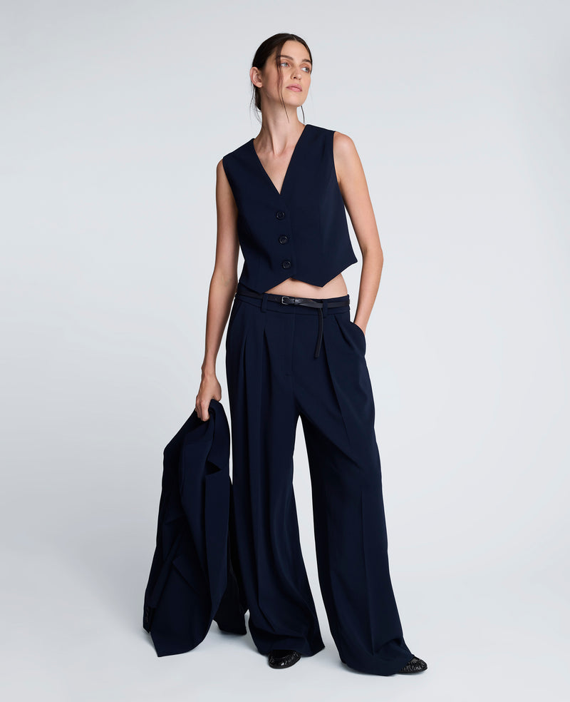 Kenneth Cole - Luxe Twill Three Button Vest WOMENS VESTS for Women