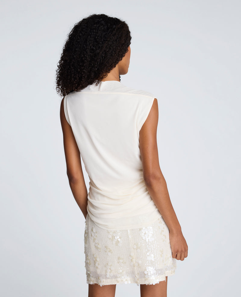 Kenneth Cole - Mesh Square Neck Sleeveless Pullover Top WOMENS KNITS for Women