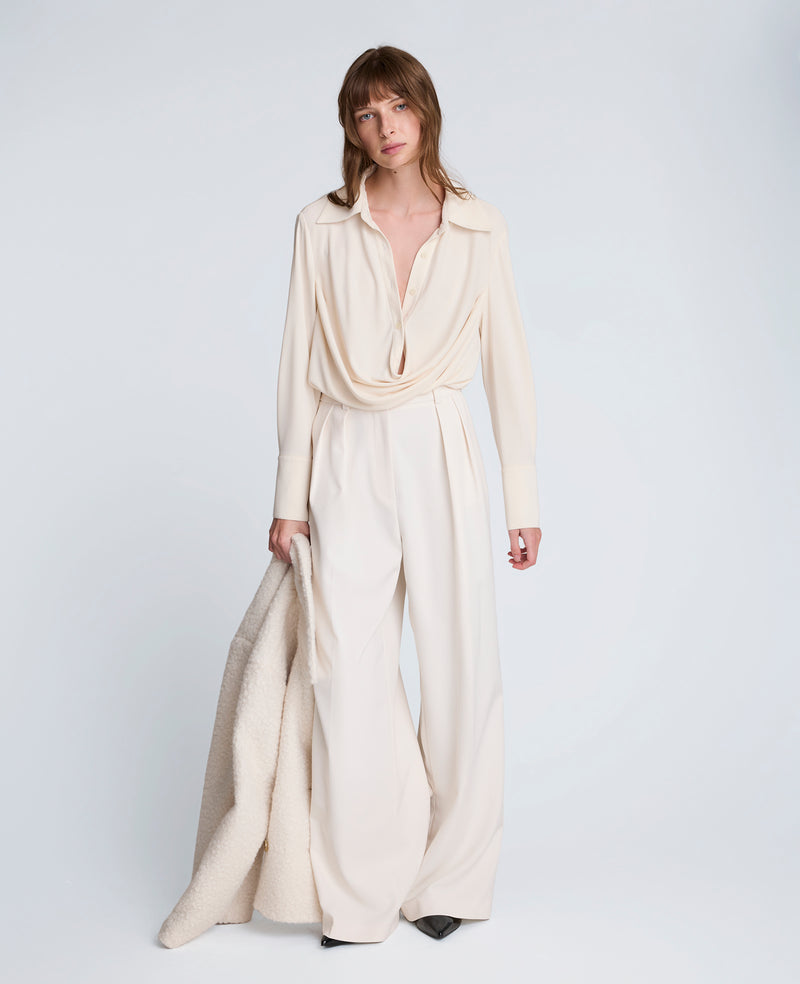 Kenneth Cole - Drape Front Pullover Shirt WOMENS KNITS for Women