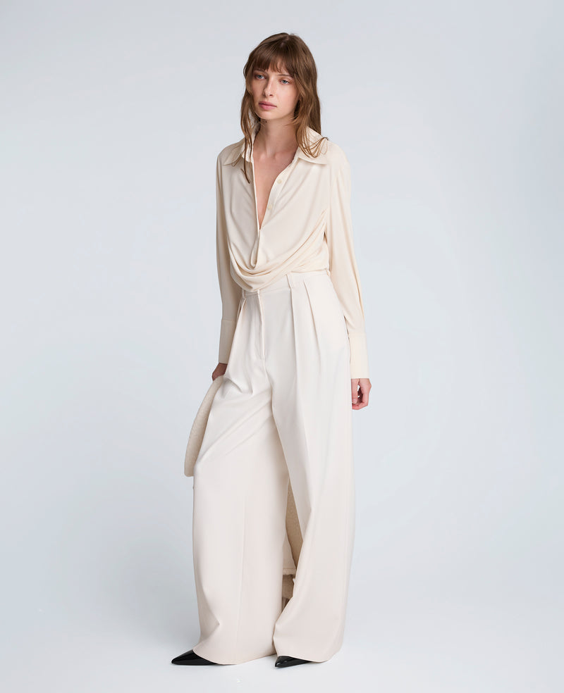 Kenneth Cole - Drape Front Pullover Shirt WOMENS KNITS for Women