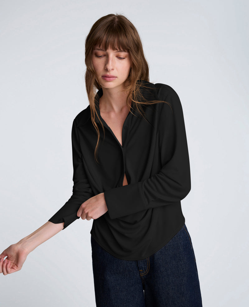 Kenneth Cole - Drape Front Pullover Shirt WOMENS KNITS for Women