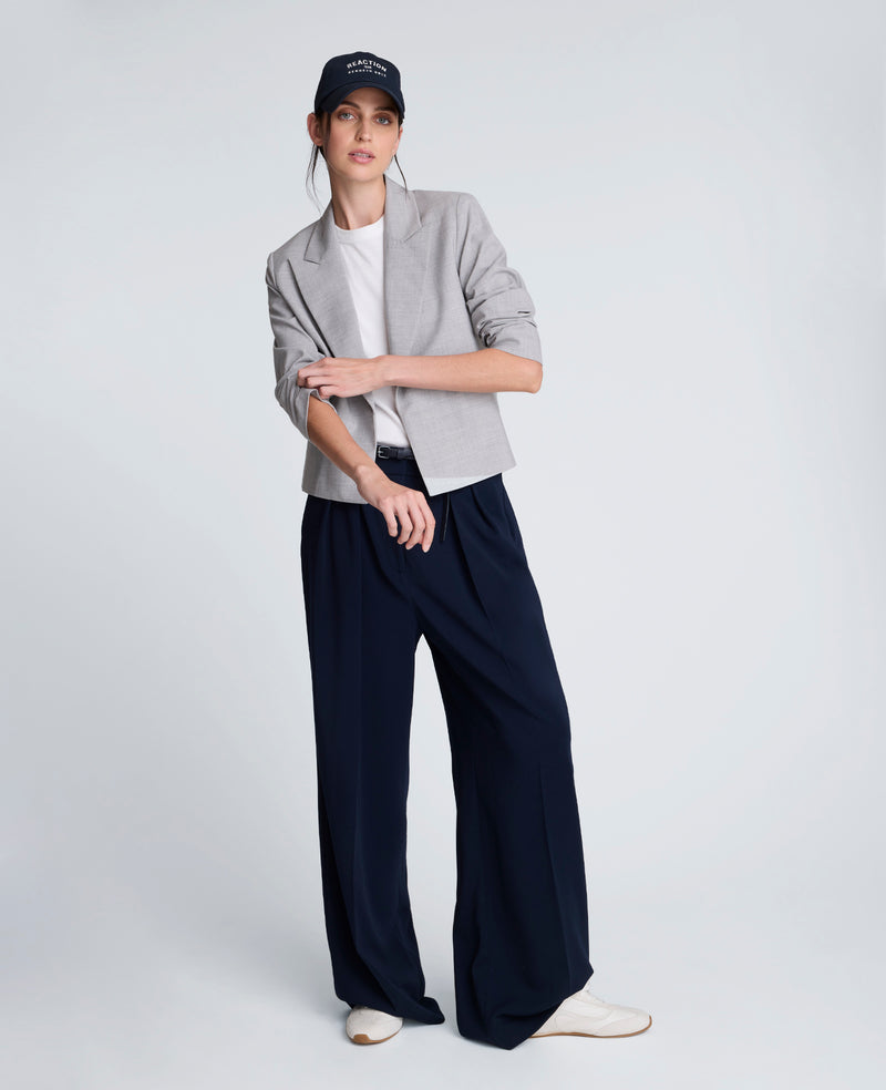 Kenneth Cole - Melange Bi-Stretch Peak Lapel Soft Jacket WOMENS JACKET for Women