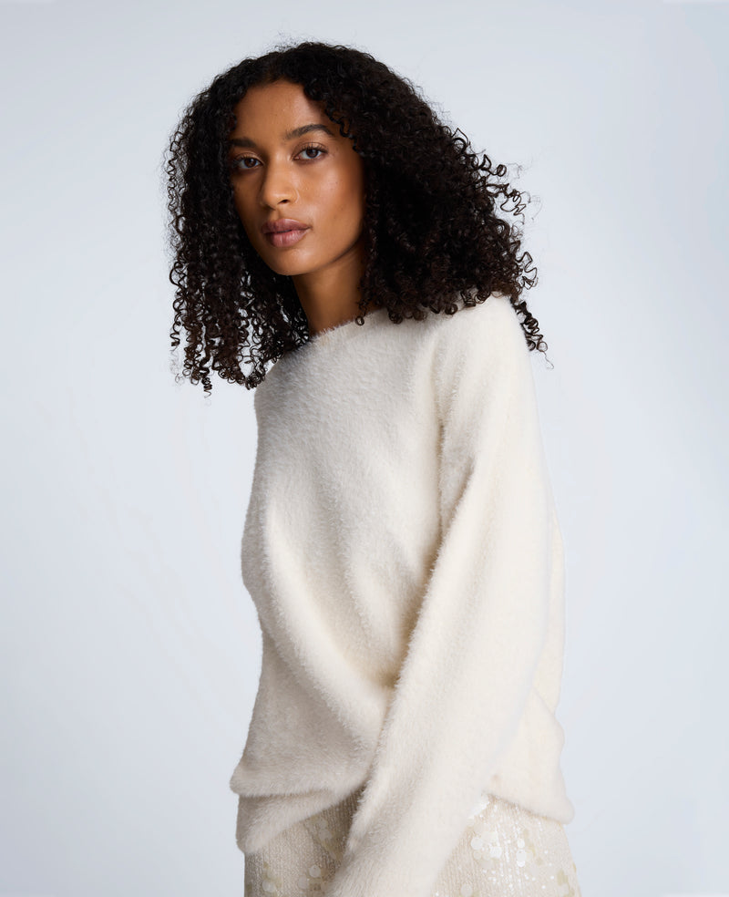 Kenneth Cole - Eyelash Crew Neck Sweater WOMENS SWEATER for Women