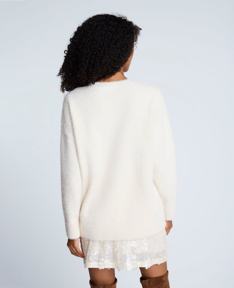 Kenneth Cole - Eyelash Crew Neck Sweater WOMENS SWEATER for Women