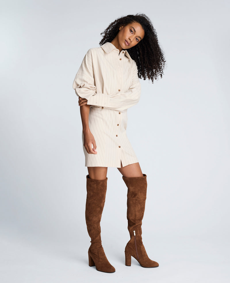 Kenneth Cole - Striped Shirt Dress WOMENS DRESS for Women