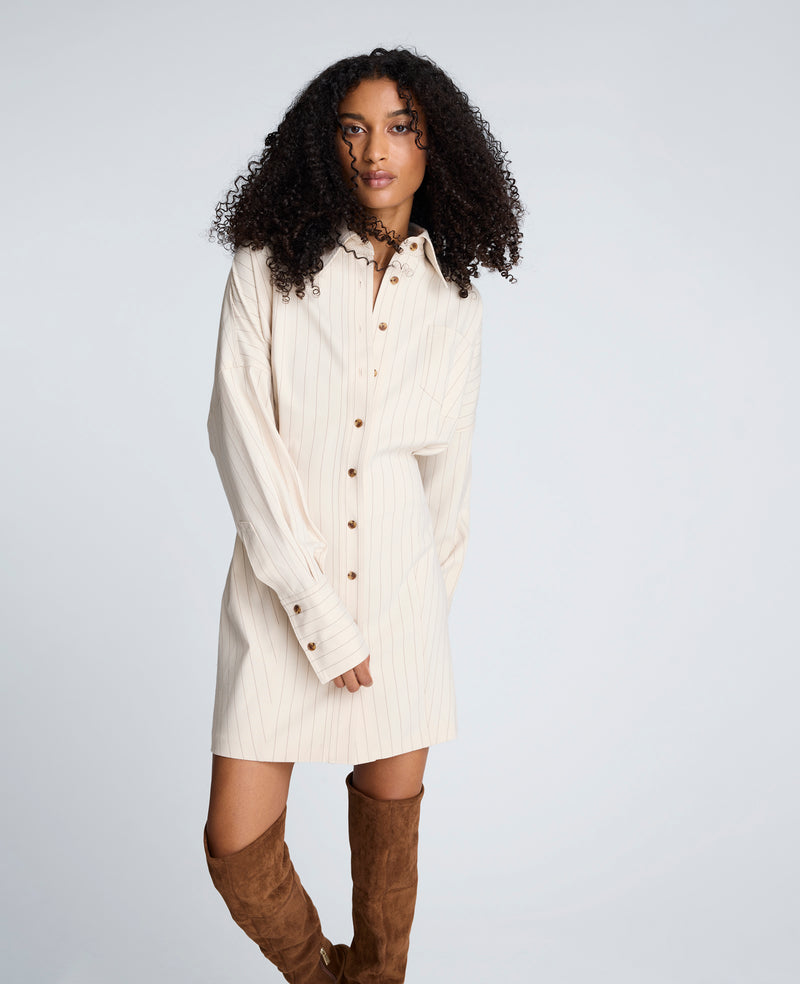 Kenneth Cole - Striped Shirt Dress WOMENS DRESS for Women