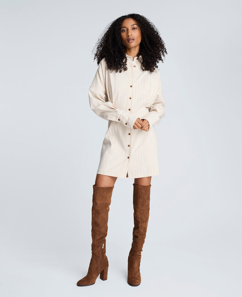 Kenneth Cole - Striped Shirt Dress WOMENS DRESS for Women