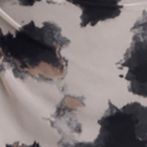 Kenneth Cole - Printed Mesh Knot Front Long Sleeve Midi Dress WOMENS DRESS for Women