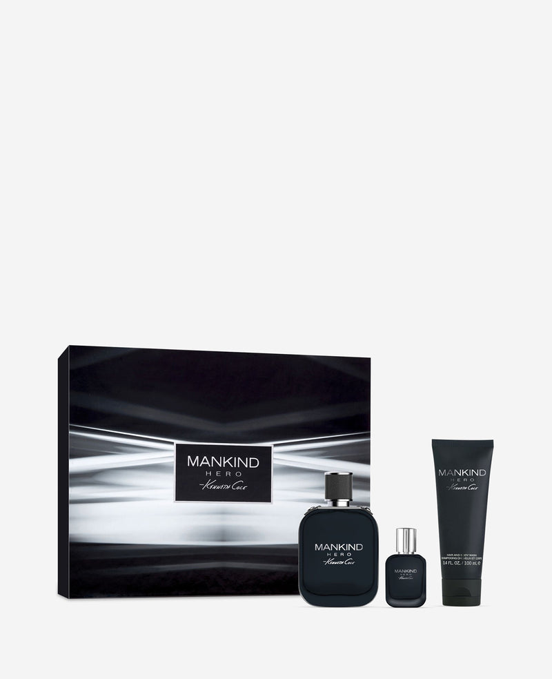 Kenneth Cole - Mankind Hero Eau de Toilette 3pc Gift Set Mens Fragrance Gift for Men