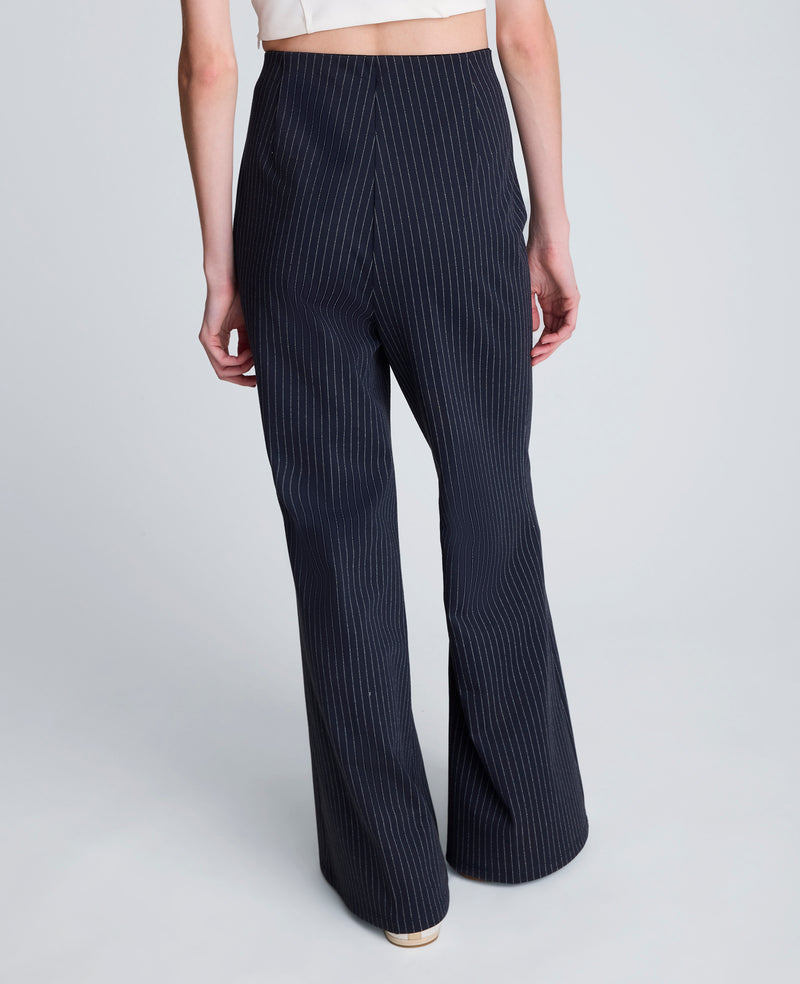 Kenneth Cole - Pinstripe Knit Pull-On Flare Pant WOMENS PANTS for Women