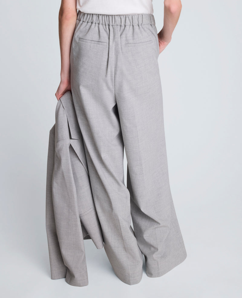 Kenneth Cole - Pull-On High Rise Wide Leg Pant with Piping WOMENS PANTS for Women