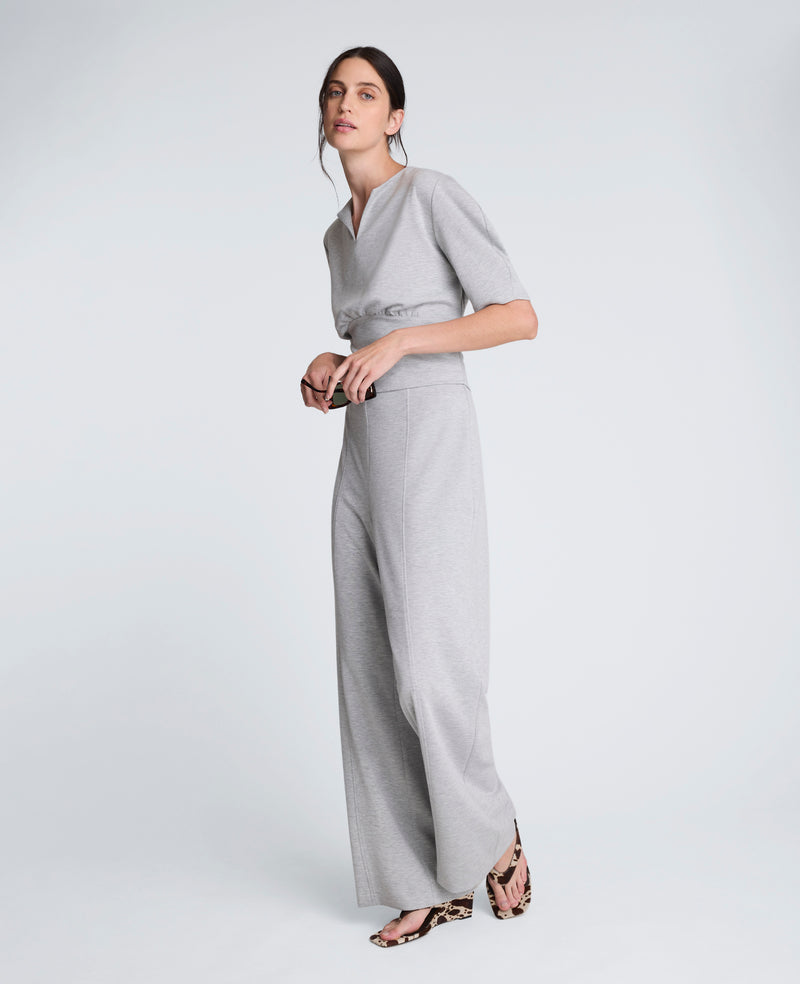 Kenneth Cole - Scuba Knit High Rise Pull-On Wide Leg Pant WOMENS PANTS for Women