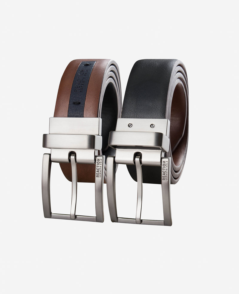 Kenneth Cole - Stretch Reversible Logo Inset Tab Belt MENS BELTS for Men