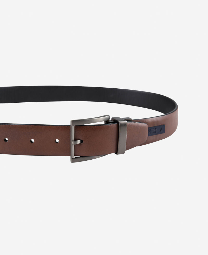Kenneth Cole - Stretch Reversible Logo Inset Tab Belt MENS BELTS for Men
