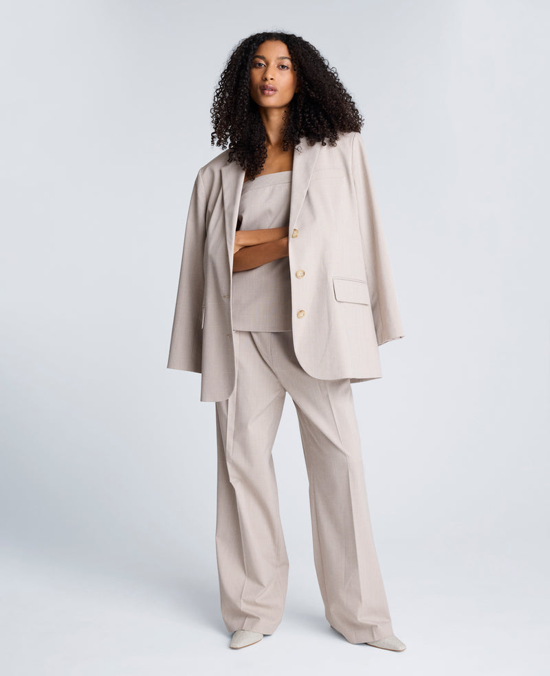 Kenneth Cole - Plaid Sleeveless Bustier with Belt Loops WOMENS TOPS for Women