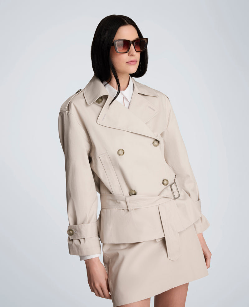 Kenneth Cole - Drop Waist Trench with Belt WOMENS JACKET for Women